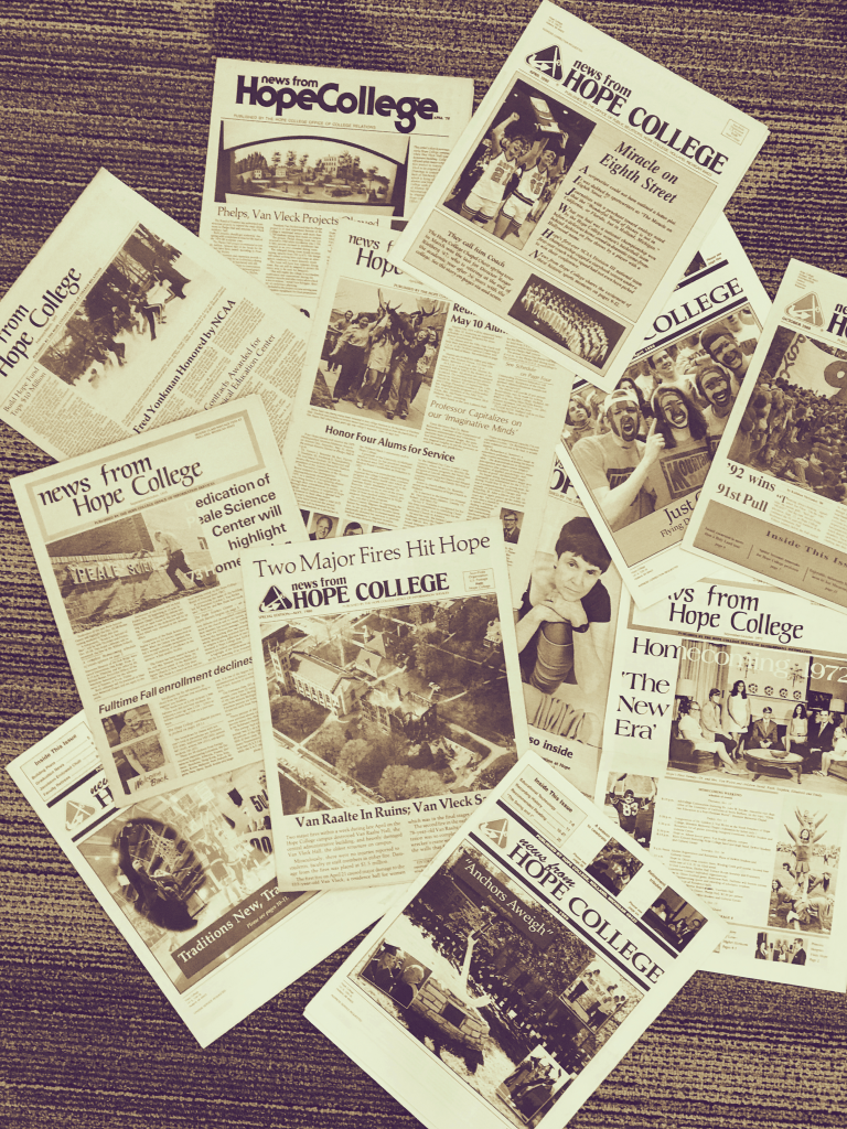 Old issues of News from Hope College Magazine