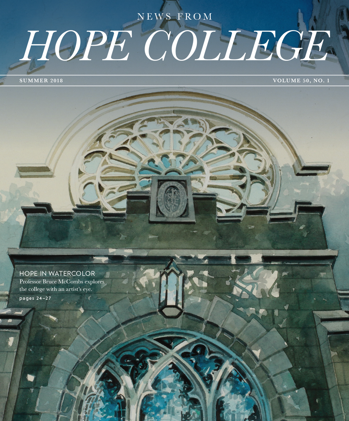 Cover of Summer 2018 issue of News from Hope College magazine