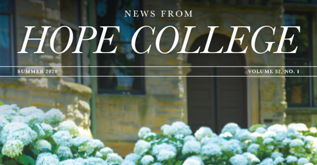 News from Hope College Summer 2020 Masthead