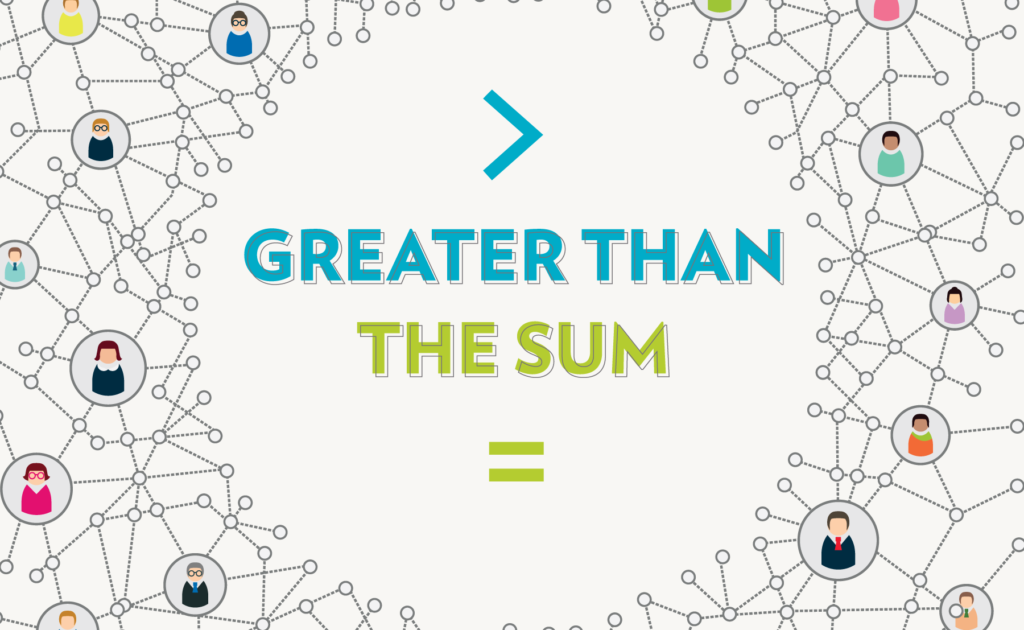 Greater than the Sum [title graphic]