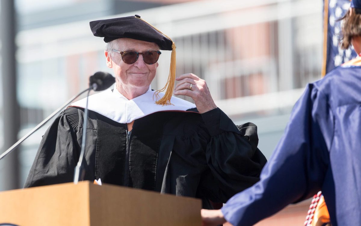 Dean Richard Frost at commencement
