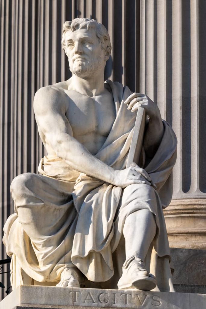 Statue of Tacitus outside the Austrian Parliament Building